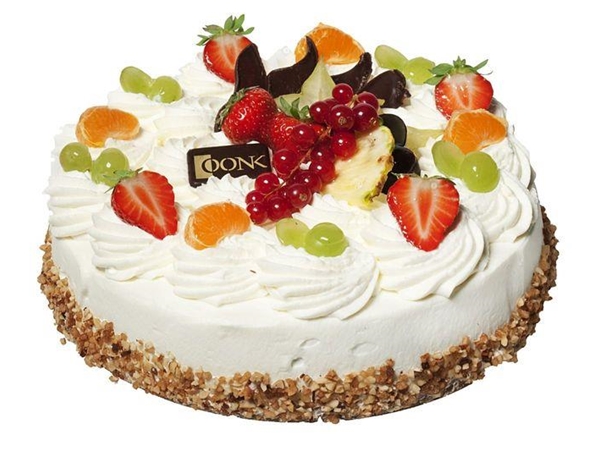 14 Persoons ronde slagroom taart