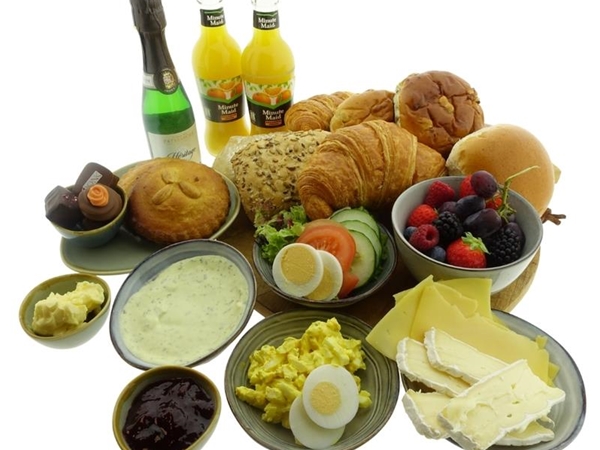 Champagne ontbijt 2 personen vegetarisch